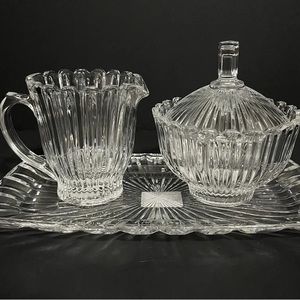 Mikasa Cream, Sugar, & Tray Set